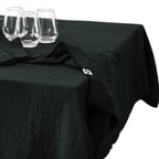 Gaia - Rectangular Tablecloth - Plain Double Cotton Gauze - Fir Green
