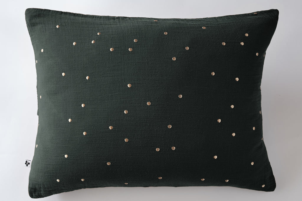 Gaia Chic - Taie D'Oreiller - Double Gaze De Coton - Sapin