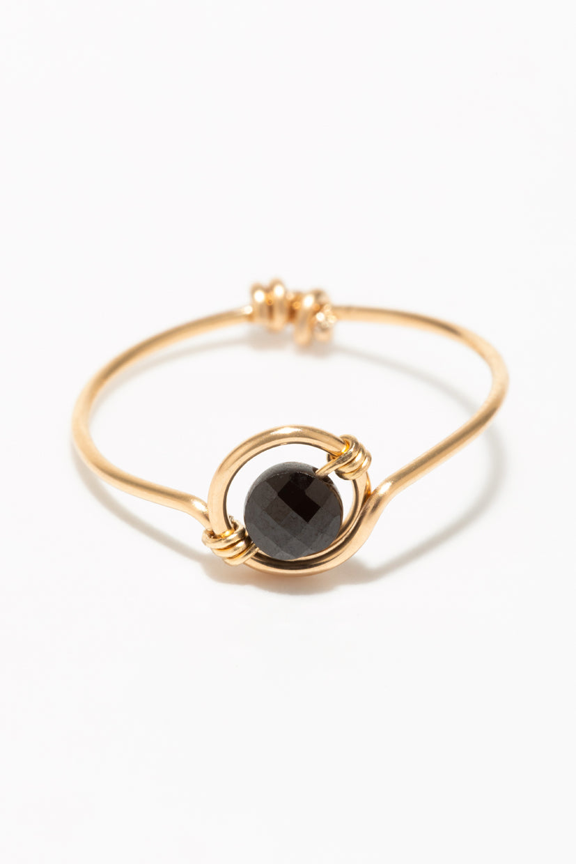 Swan Ring - Spinel - Gold