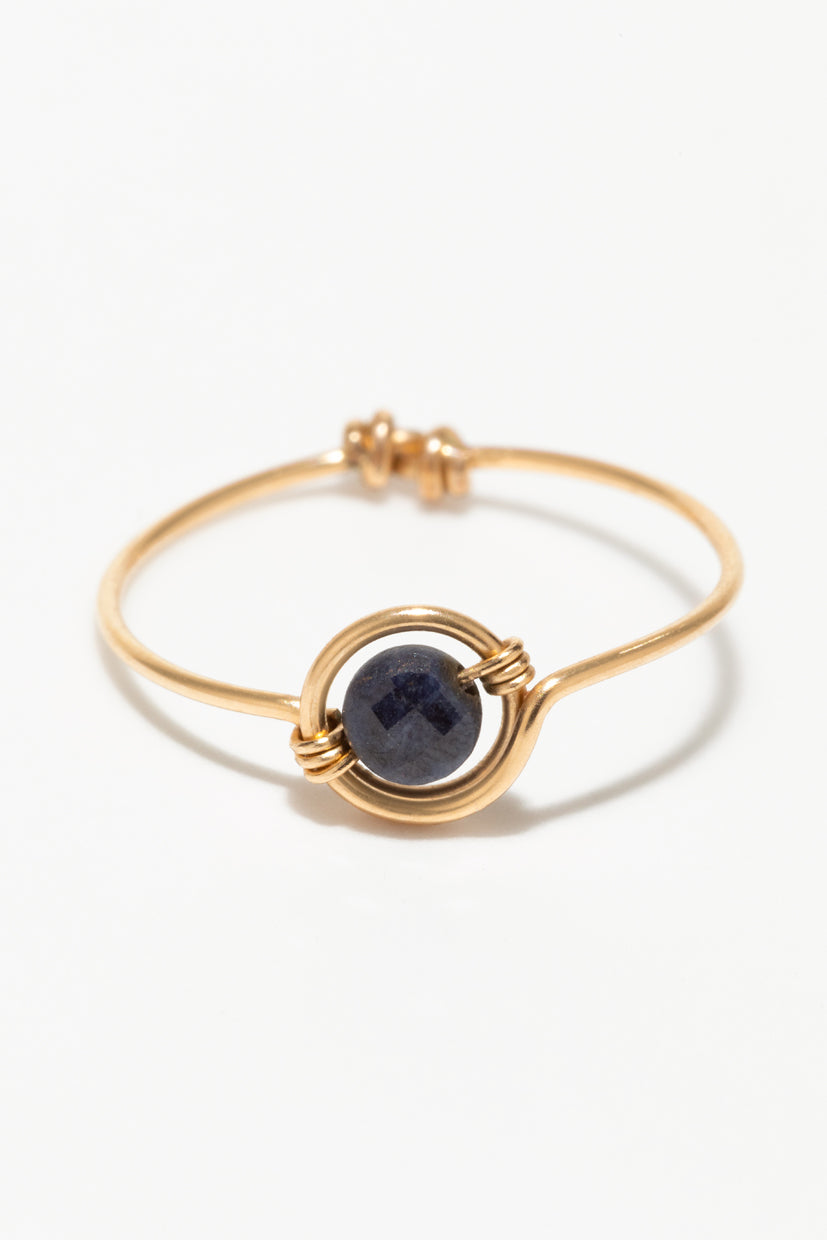 Swan Ring - Sapphire - Gold