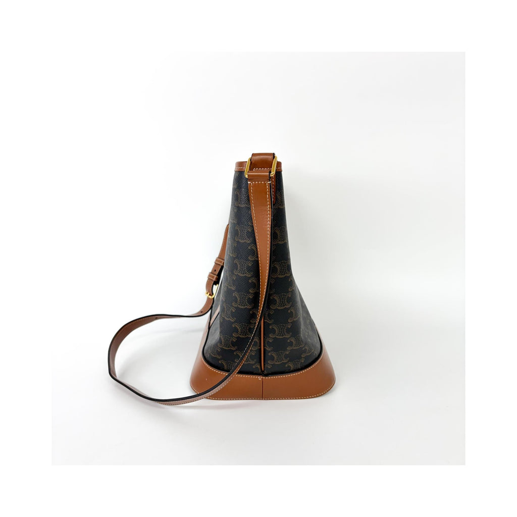 Celine - Håndtaske Bucket Bag Small Toile - Camel