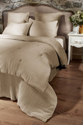 Bed End - Quadruple Plain Cotton Gauze - Ina - String