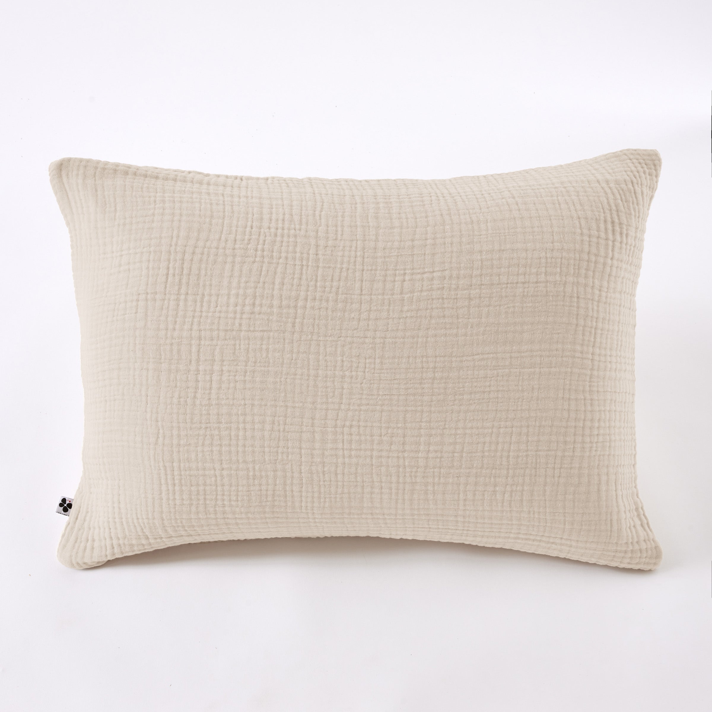 Ina - Funda De Almohada - Cuádruple Gasa De Algodón Lisa - Pampa
