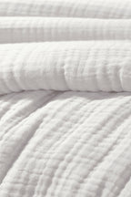 Ina - Housse De Couette - Quadruple Gaze De Coton Unie - Chantilly