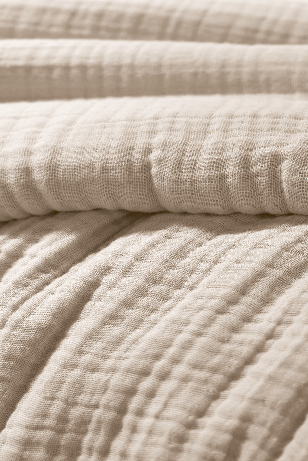 Ina - Duvet Cover - Plain Cotton Quadruple Gauze - Pampa
