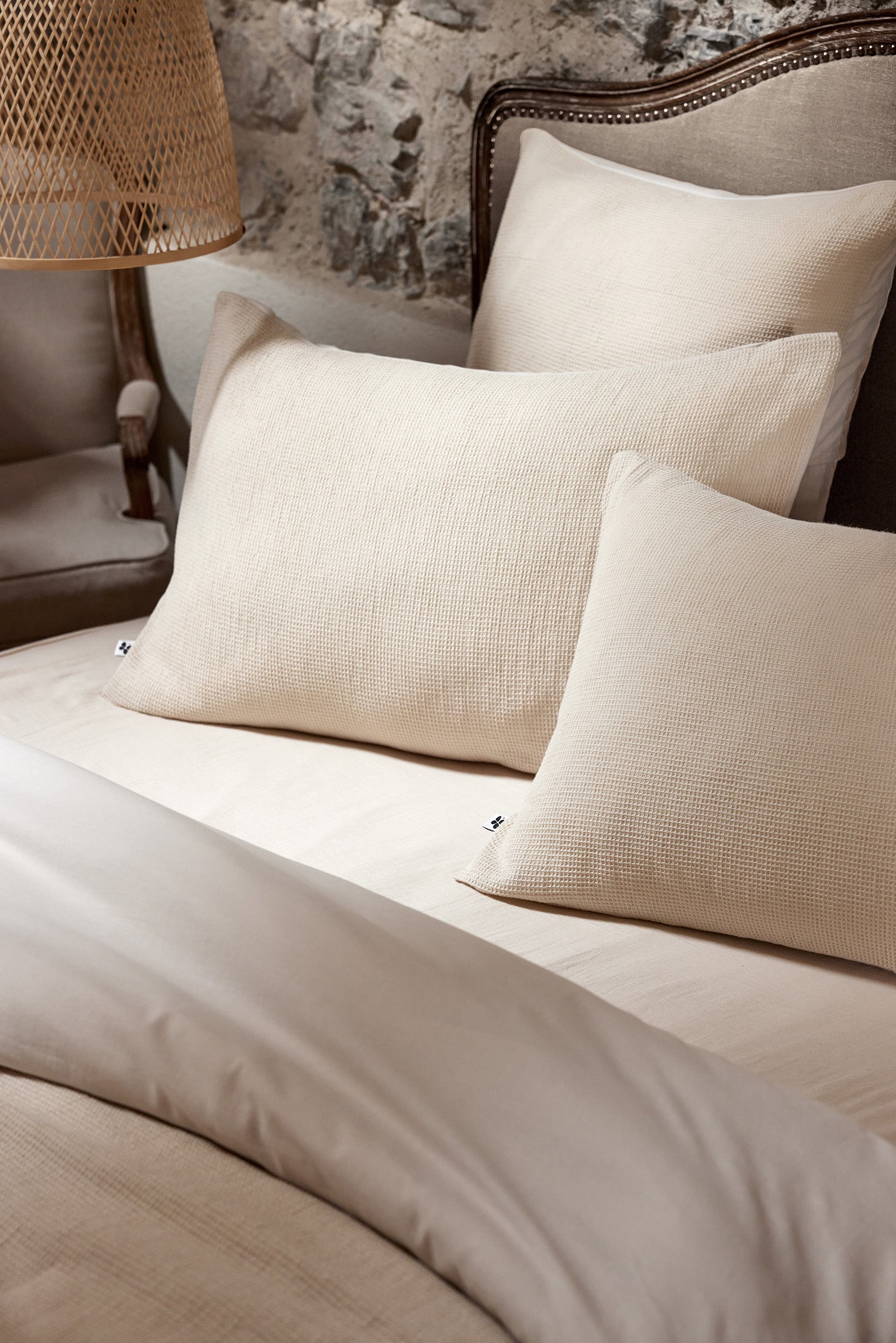 Alma - Funda De Almohada - Nido De Abeja Liso - Pampa