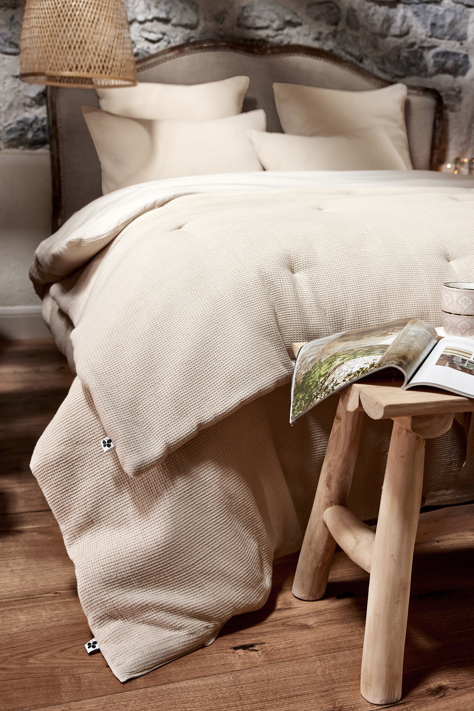 Alma - Duvet Cover - Plain Honeycomb - Pampa