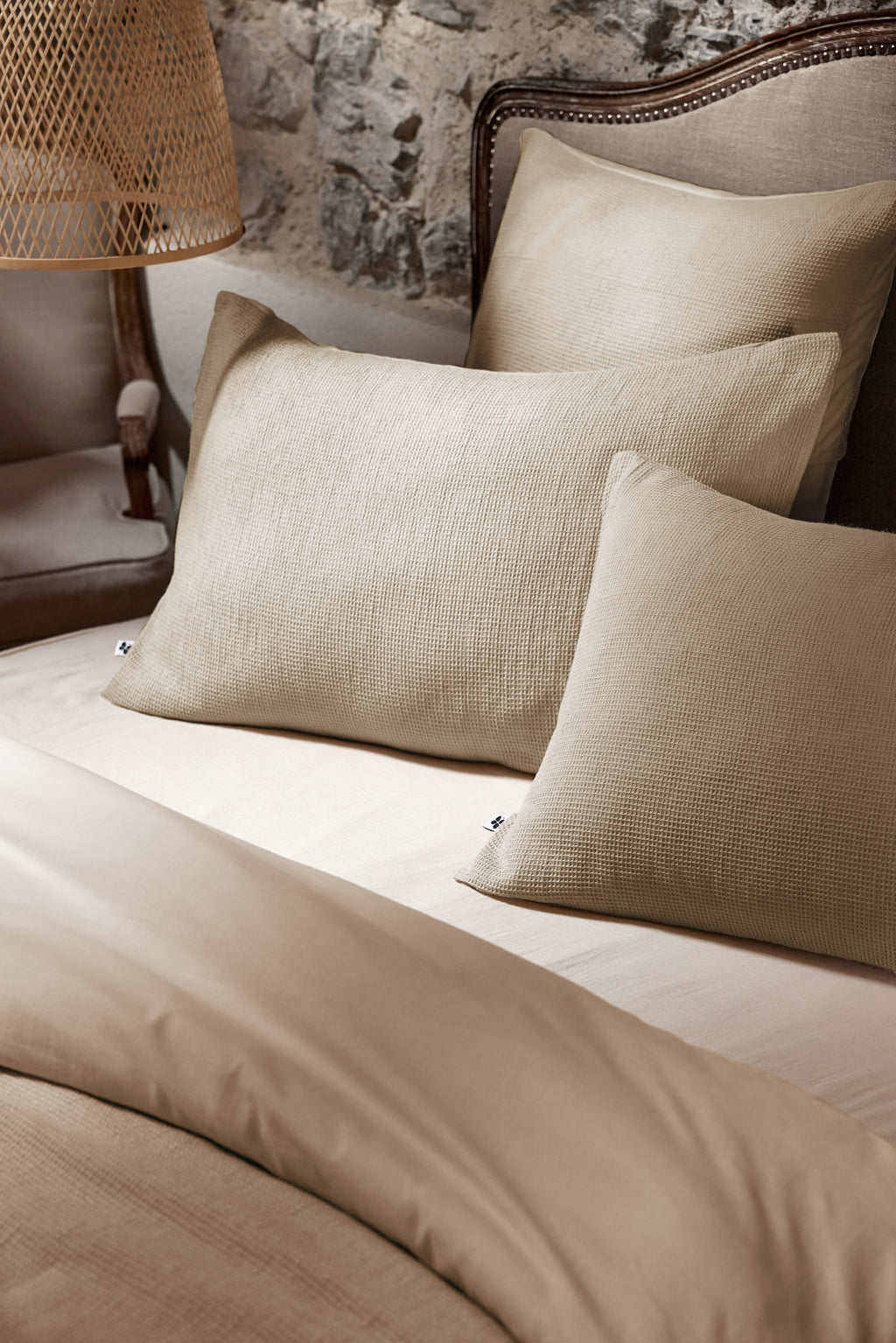 Alma - Pillowcase - Plain Honeycomb - Twine