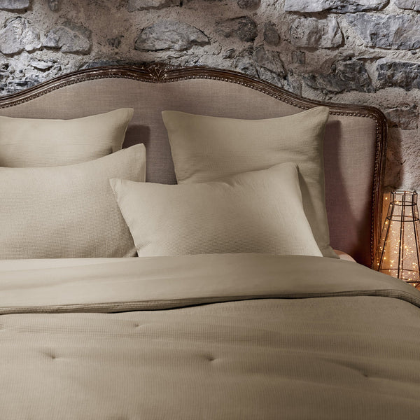 Alma - Housse De Couette - Nid D'Abeille Uni - Ficelle
