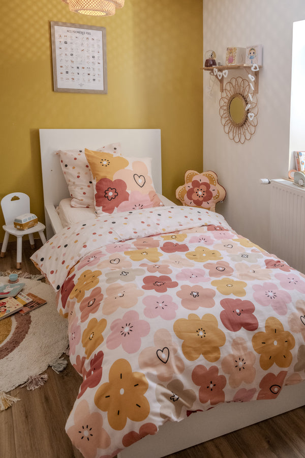 Barbotine - Parure De Lit (Housse De Couette + 1 Taie D'Oreiller) Coton Imprimé