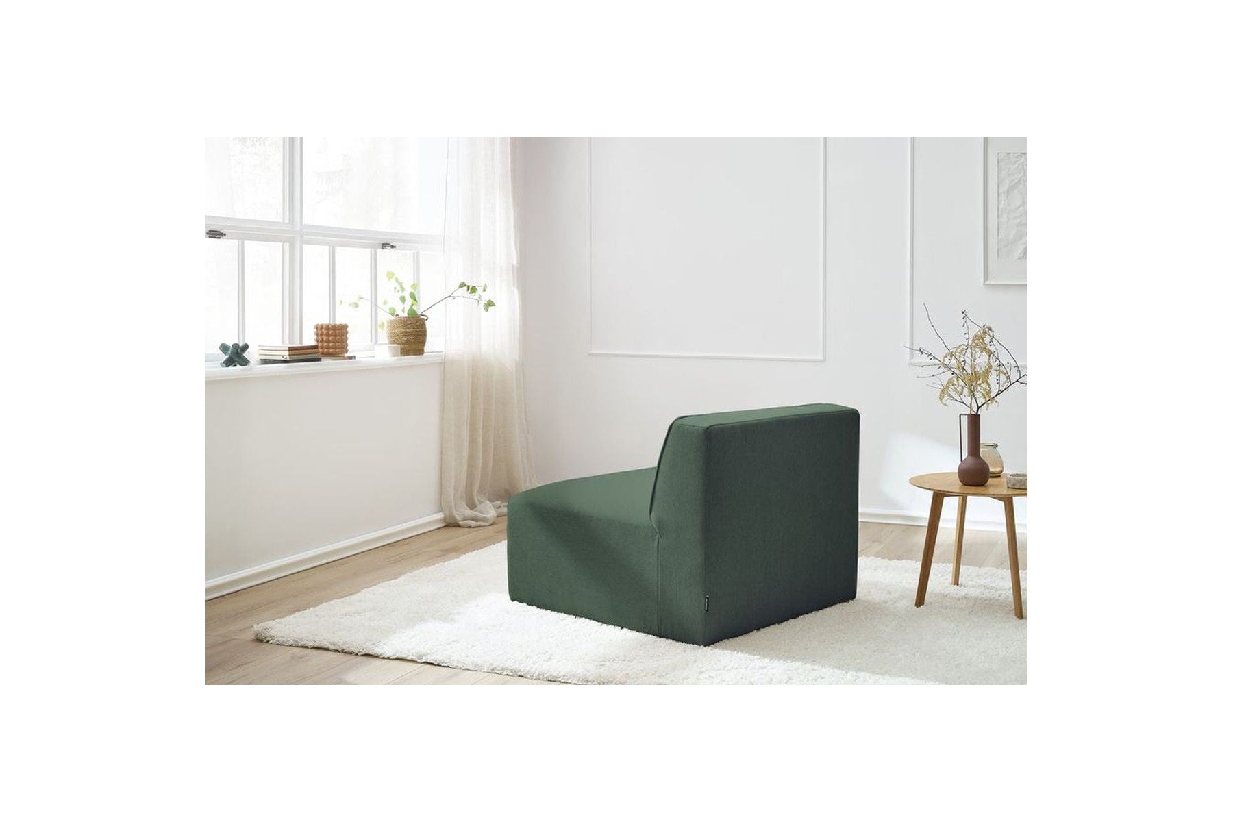 Megeve - Sillón sin brazos de 1 plaza para sofá modular - Tejido liso