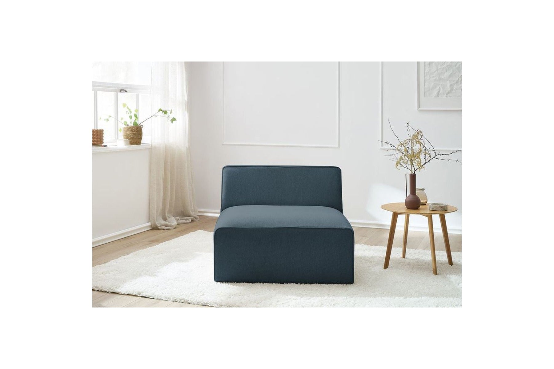 Megeve - Sillón sin brazos de 1 plaza para sofá modular - Tejido liso