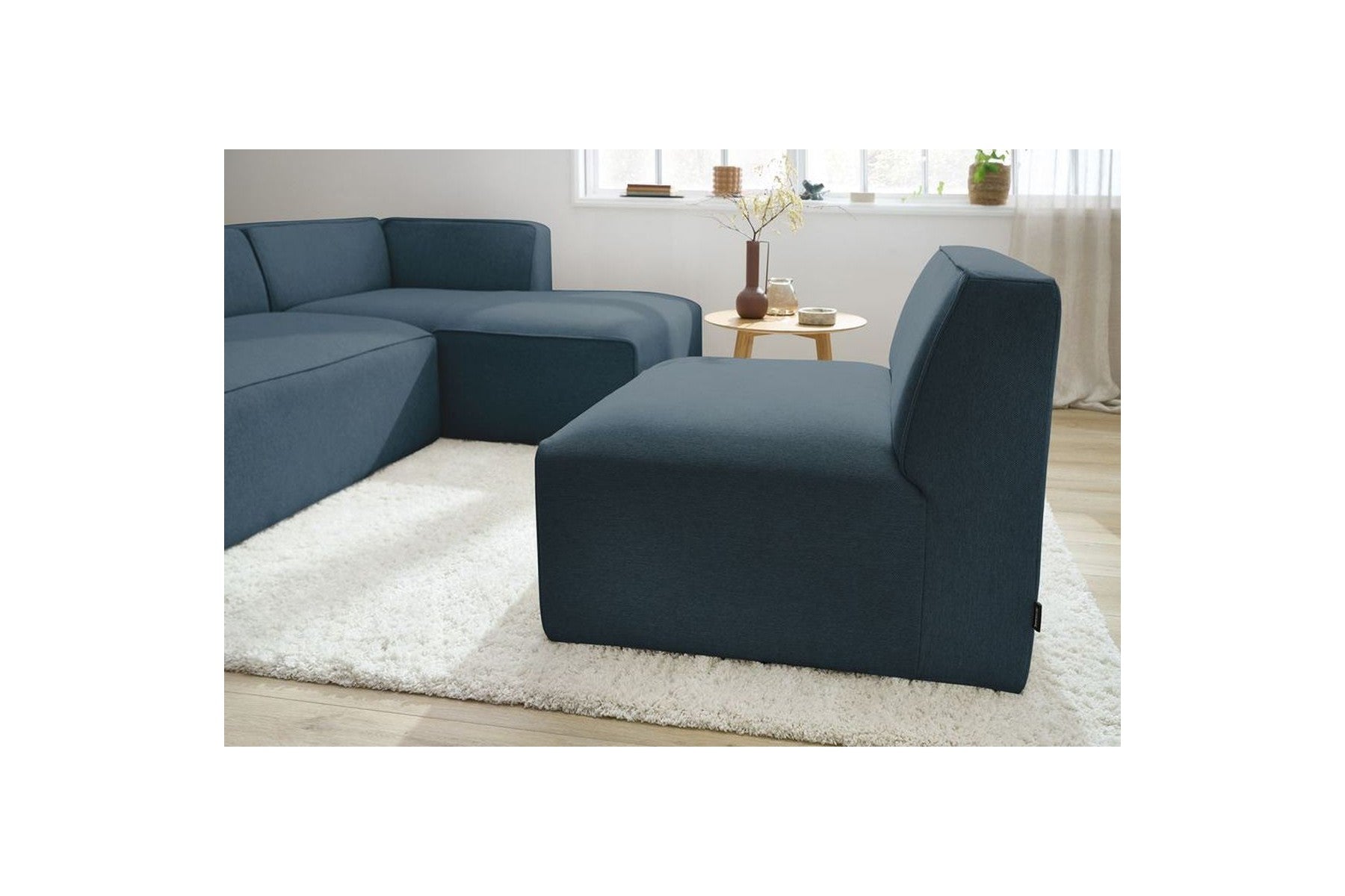 Megeve - Sillón sin brazos de 1 plaza para sofá modular - Tejido liso