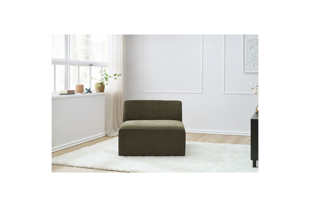 Sillón sin brazos de 1 plaza para sofá modular - MEGEVE - Tejido texturizado
