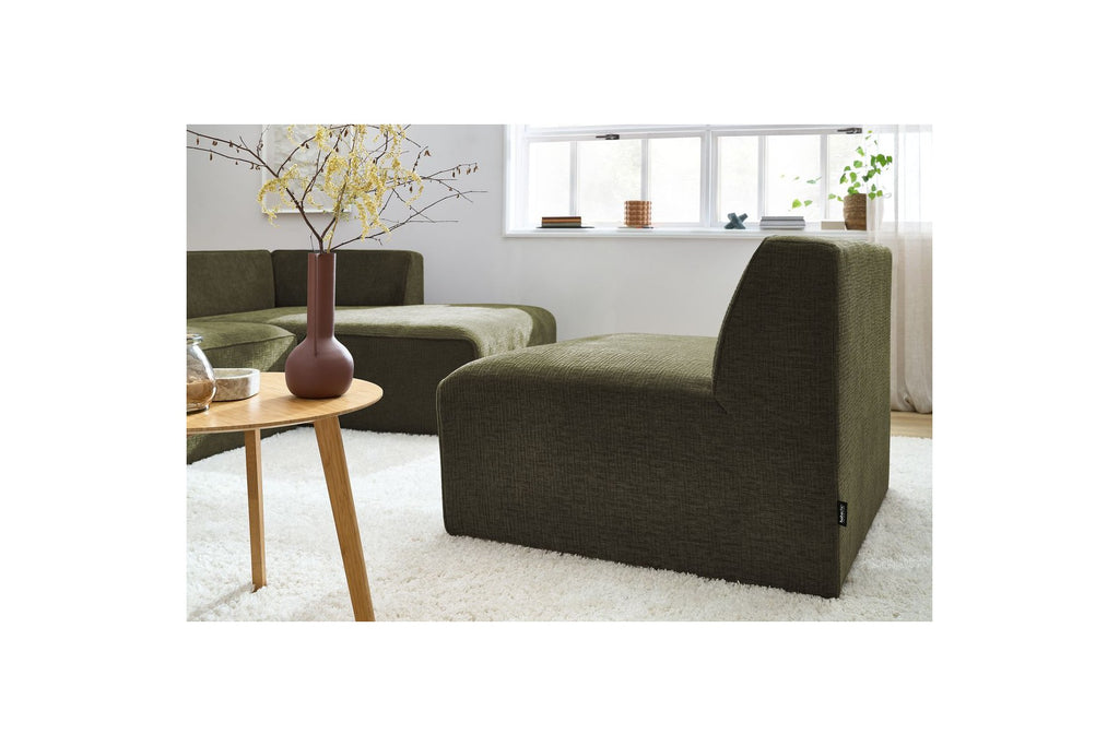 Sillón sin brazos de 1 plaza para sofá modular - MEGEVE - Tejido texturizado