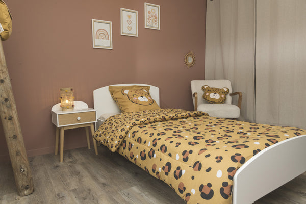 Lola - Couette Imprimée + 1 Taie D'Oreiller - Coton Imprimé