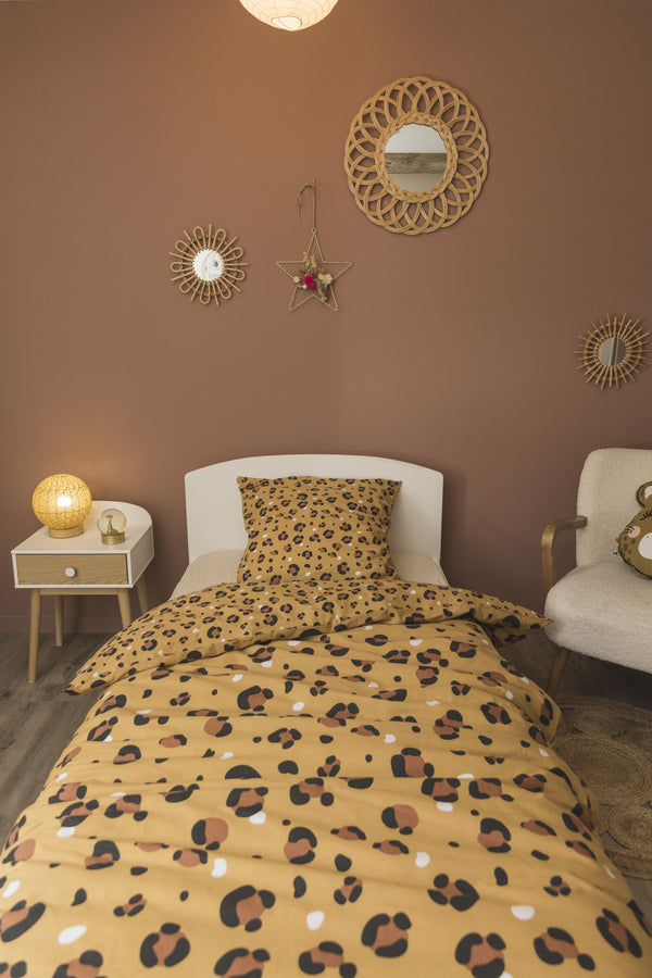 Lola - Parure De Lit (Housse De Couette + 1 Taie D'Oreiller) Coton Imprimé