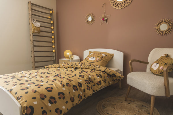 Lola - Parure De Lit (Housse De Couette + 2 Taies D'Oreiller) - Coton Imprimé
