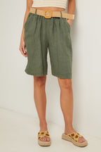 Bermuda shorts - Khaki - Women