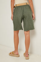 Bermuda shorts - Khaki - Women
