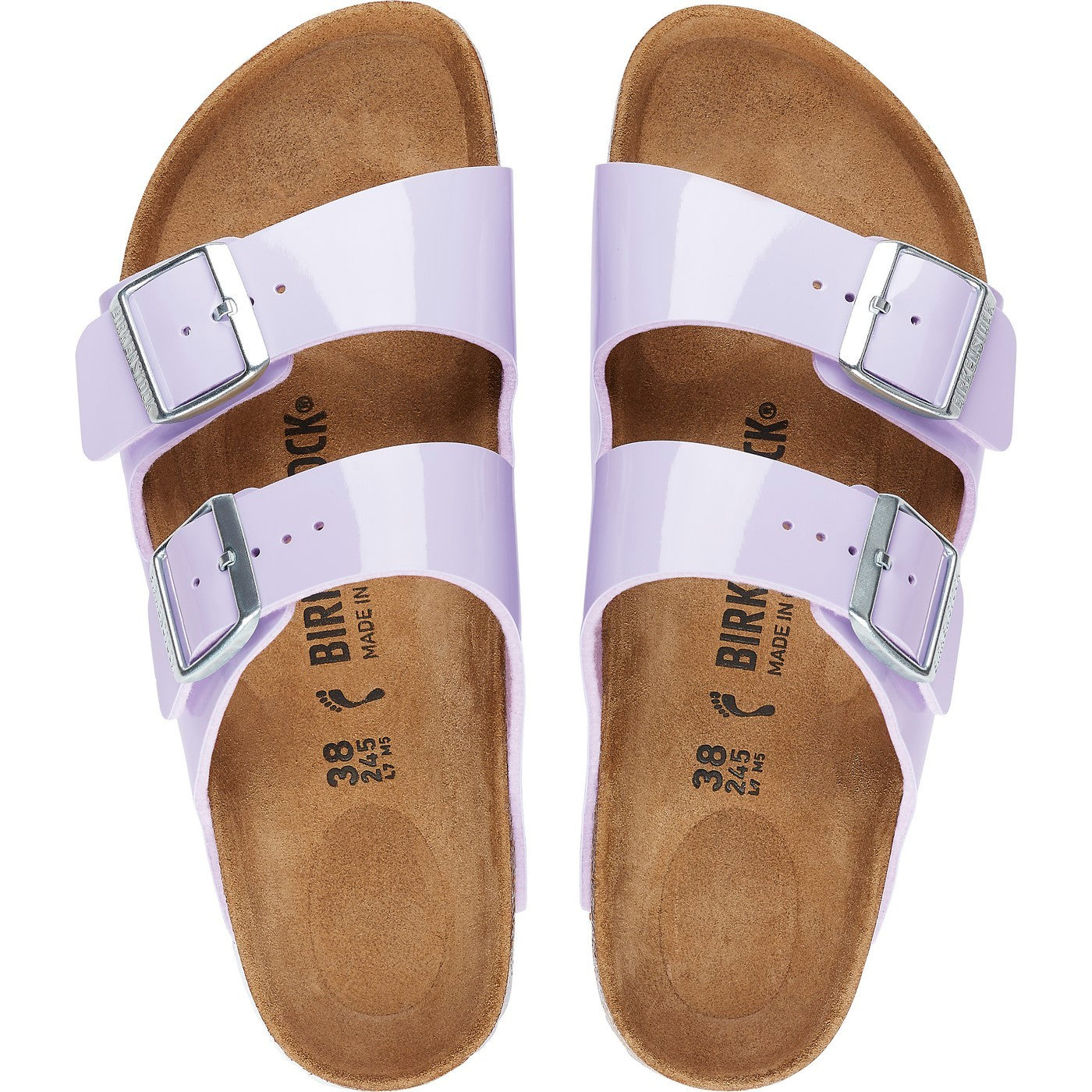 Sandales Arizona Bf Patent Purple Fog