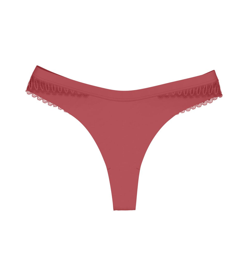 String Aura Spotlight T High Leg String - Strawberry Allure