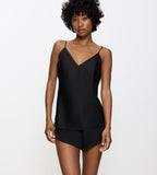 Pijama Silky Sensuality Psw X - Negro
