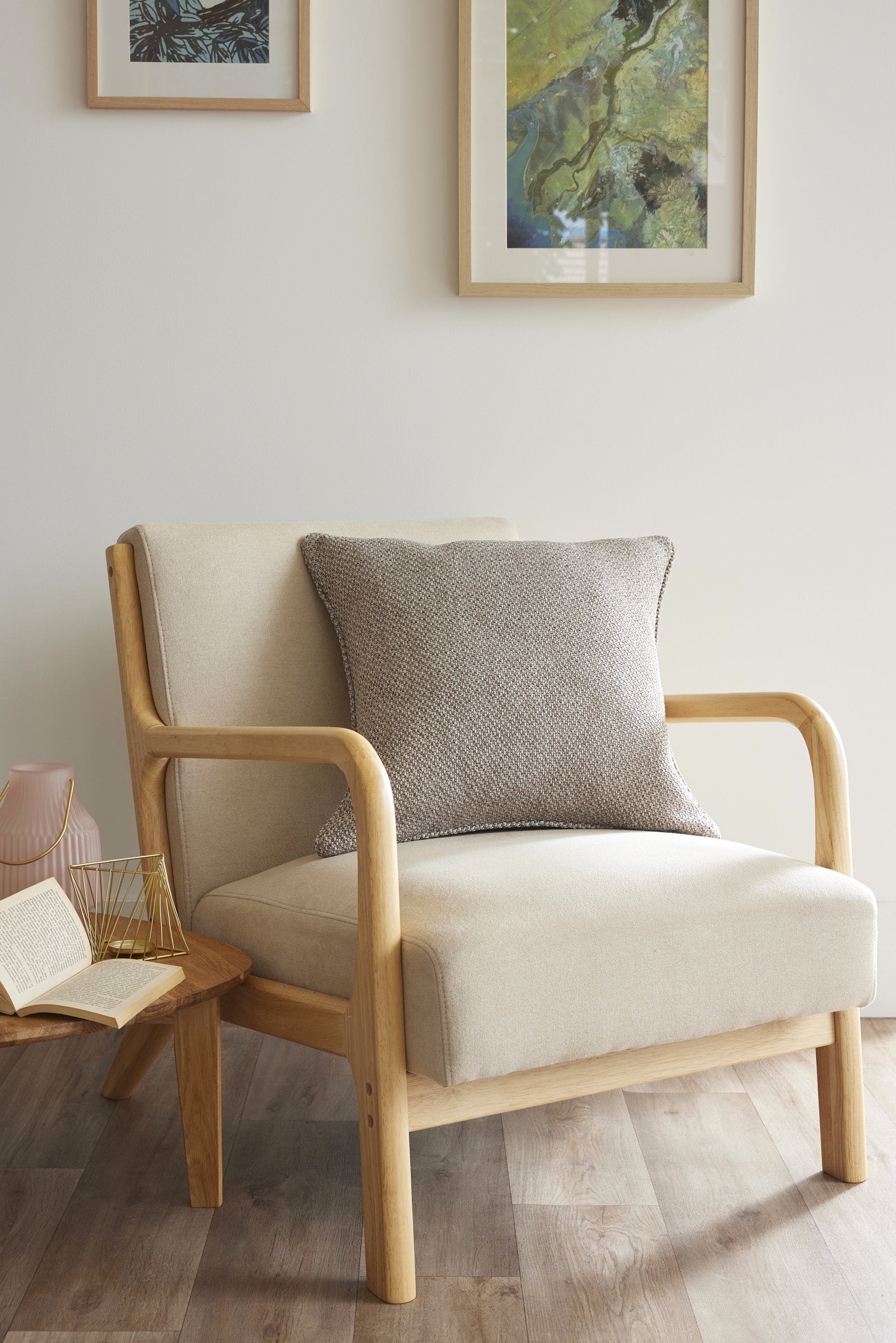 Coussin Déhoussable Avec Passepoil - Atlas - Galet