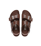 Sandales Milano NL Reptile Emboss Choc EXQ