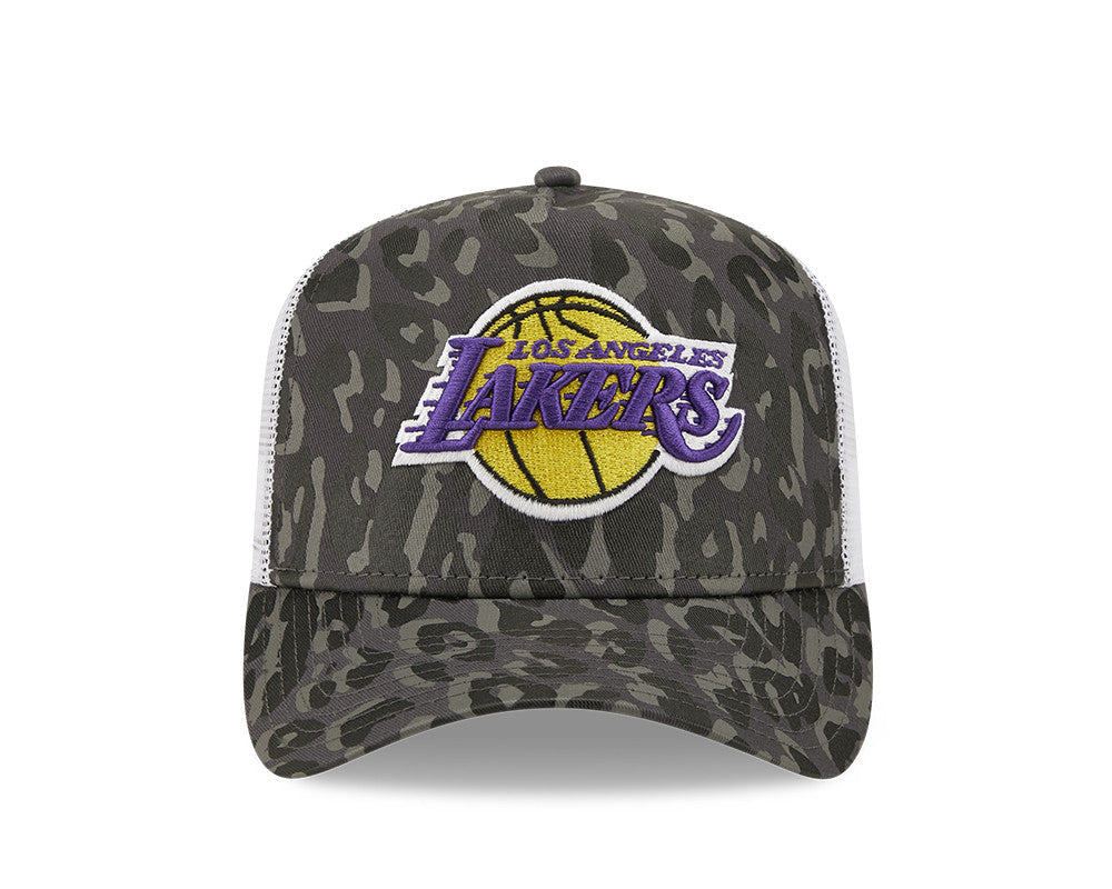 Gorra trucker A-Frame con estampado de leopardo de New Era Loslak