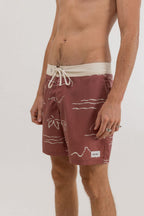 Rhythm - Boardshort Bays Trunk - Mineral Red - Homme