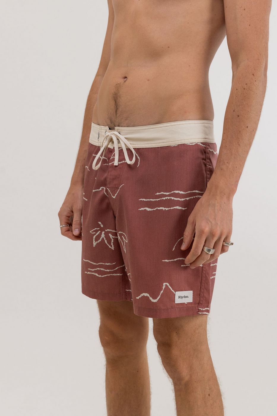 Rhythm - Boardshort Bays Trunk - Mineral Red - Homme