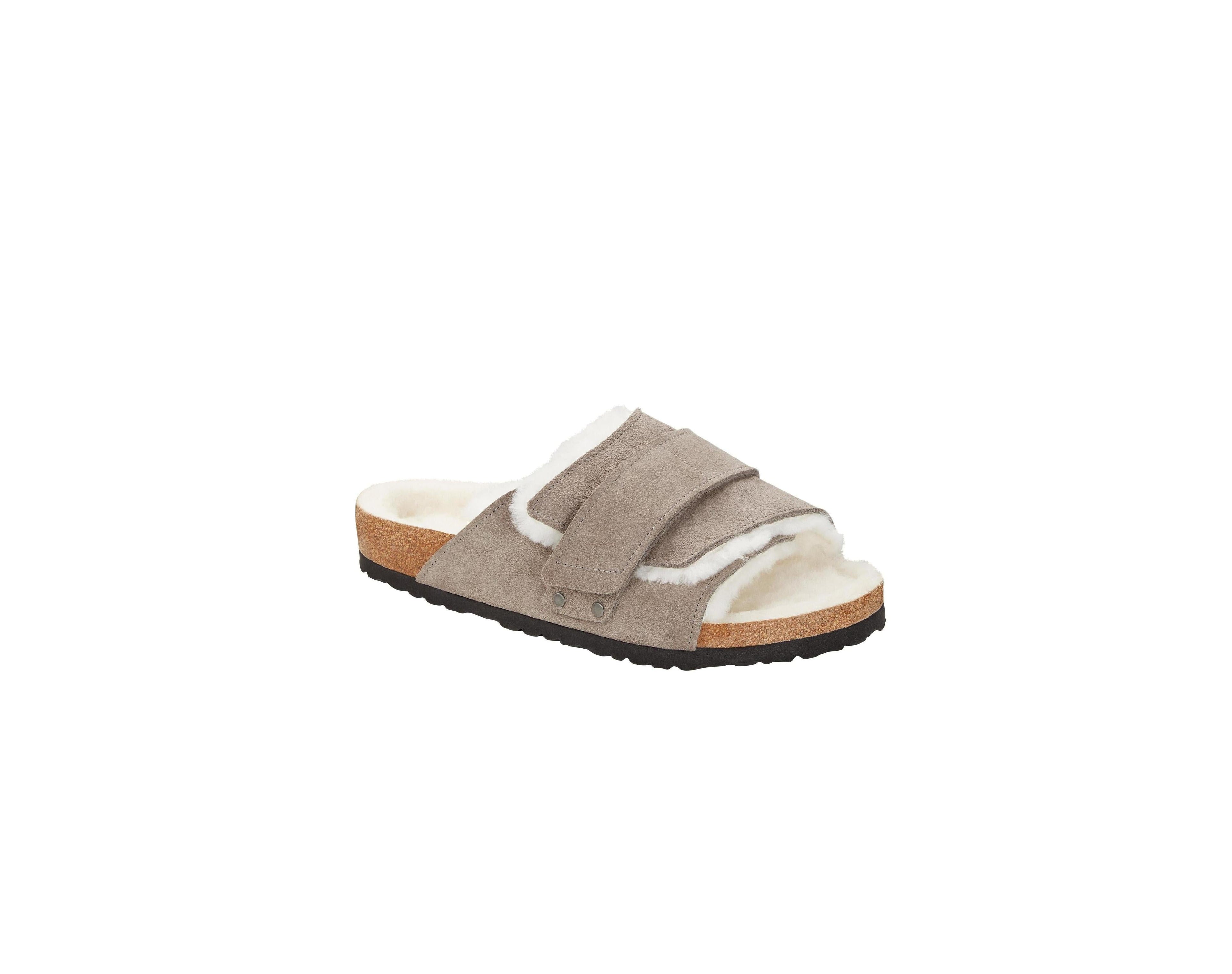 Kyoto Shearling LEVE Sandals Stone Coin LAF
