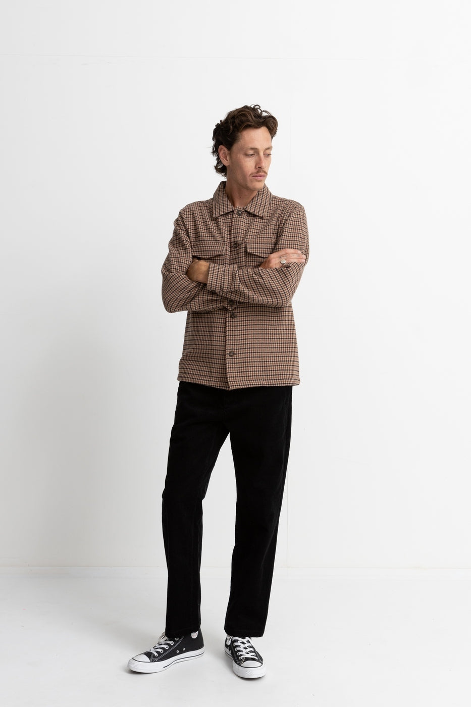 Cord Trousers - Black - Men