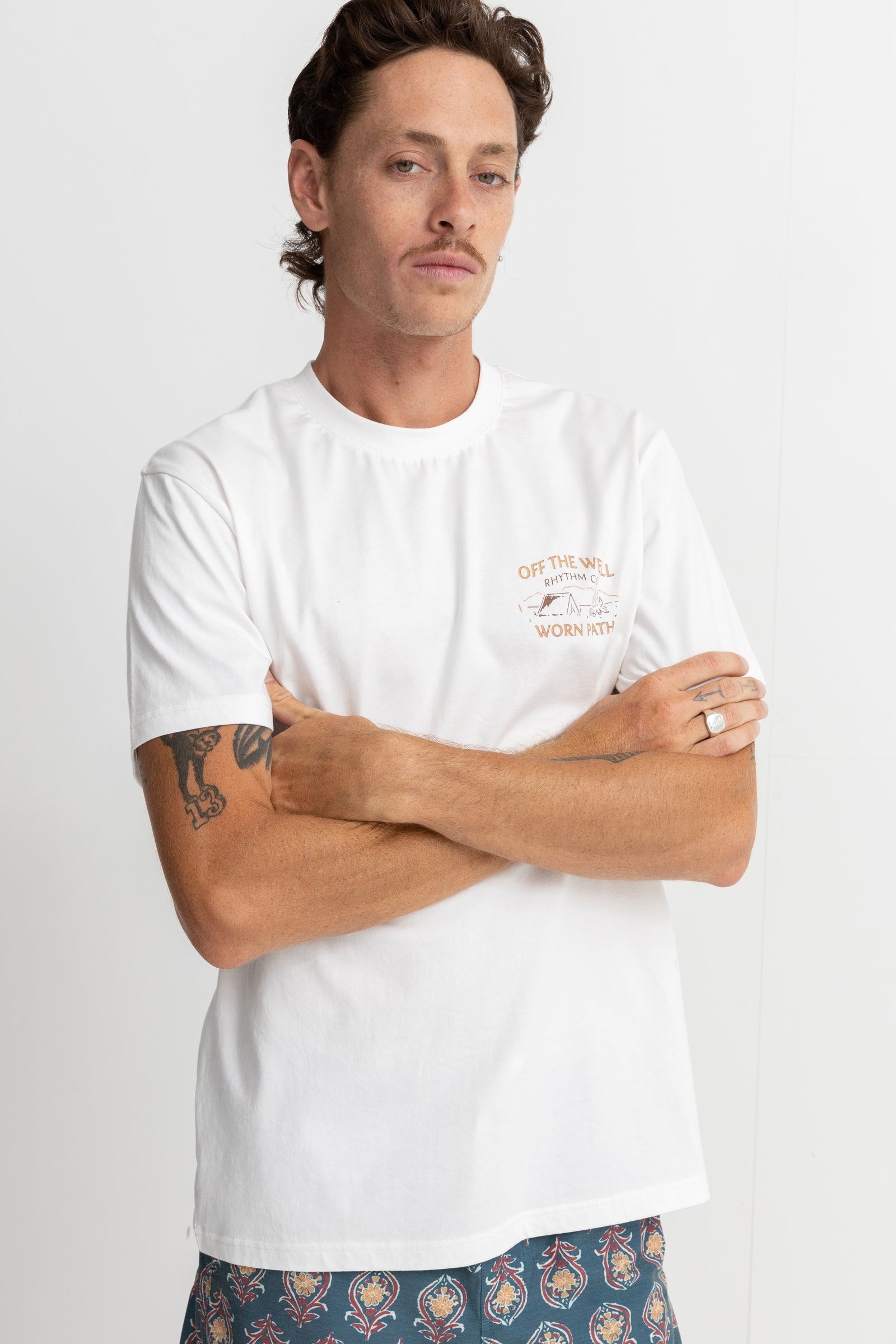 Wilderness SS T-Shirt - Vintage White - Men