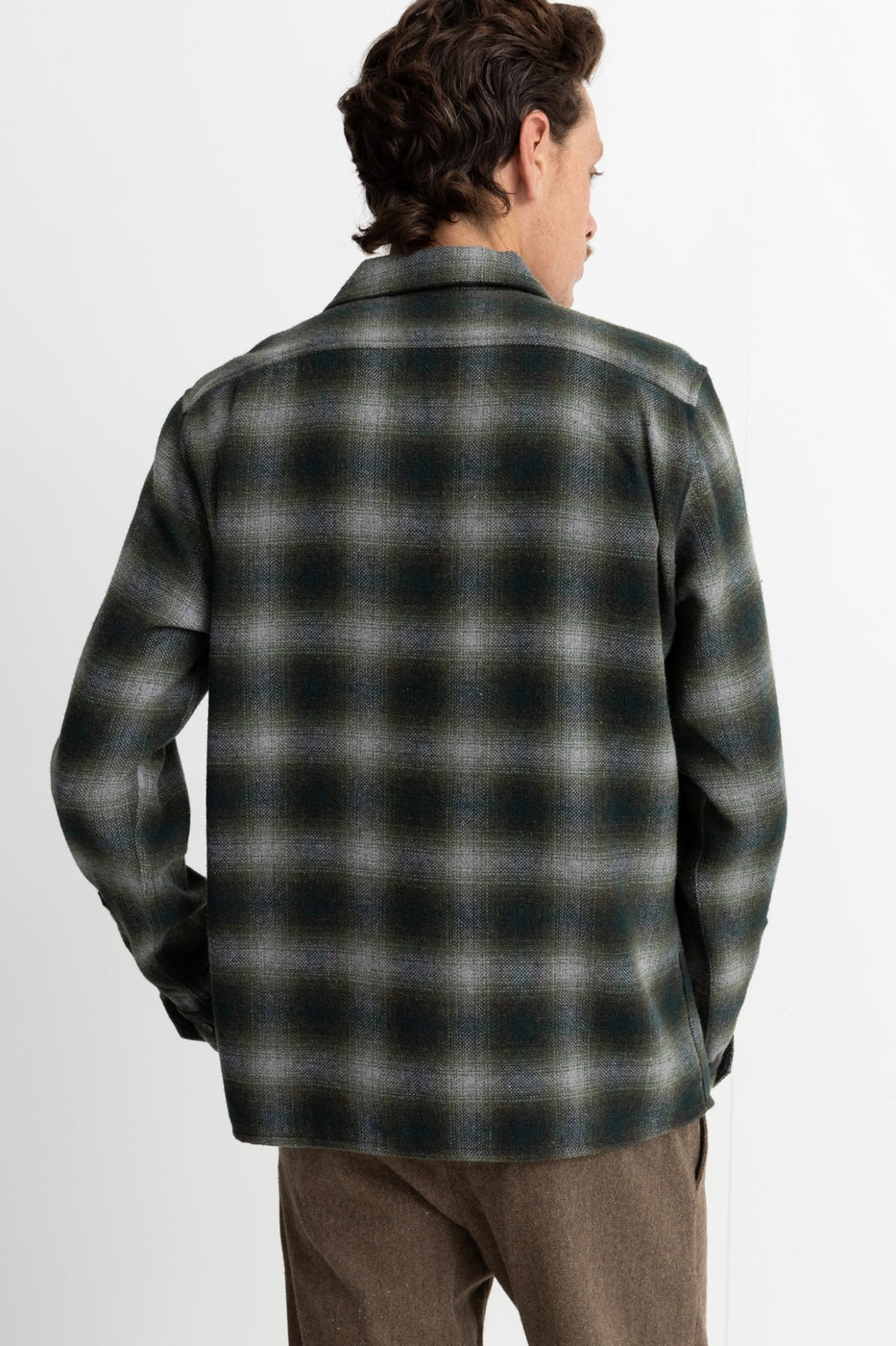 Rhythm - Chemise Manches Longues Plaid Flannel - Pine - Homme