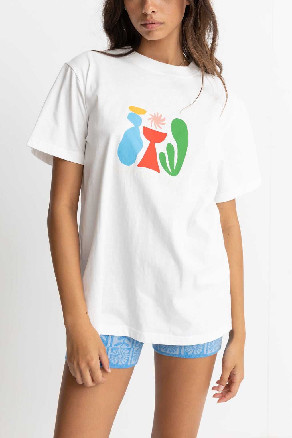 Rhythm - T-Shirt Lotti Boyfriend - White - Femme