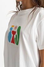 Rhythm - T-Shirt Lotti Boyfriend - White - Femme