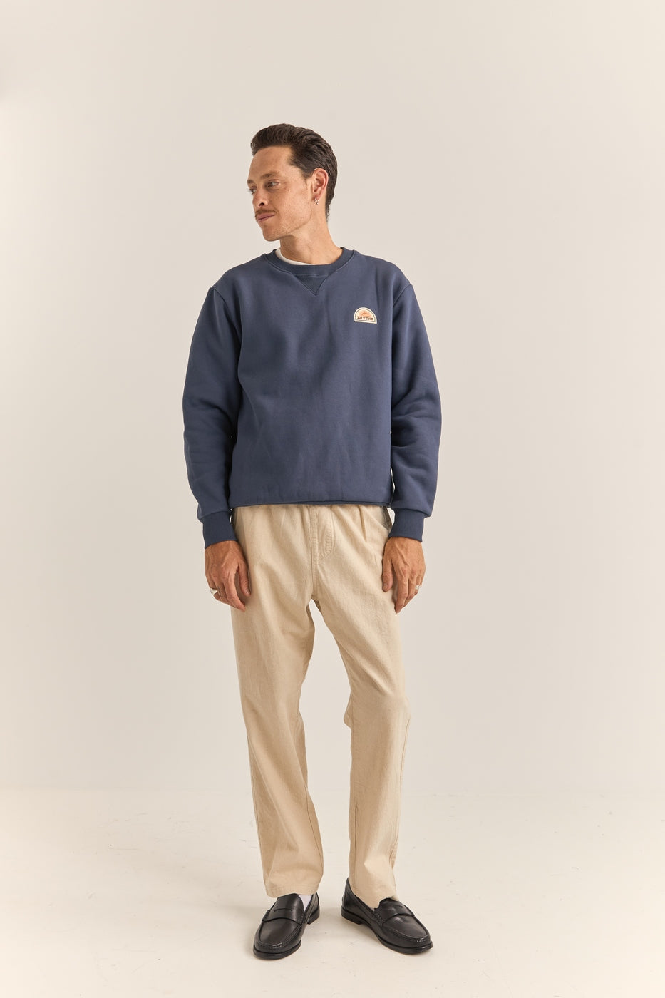 Sudadera de forro polar pesado - Índigo - Hombre