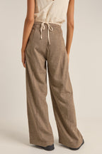 Whitehaven Wide Leg Trousers - Cream - Women