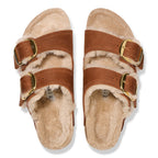 Arizona BB Shearling LEOI Sandals Cognac LAF