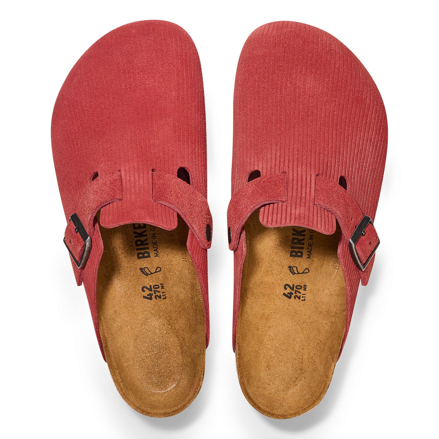 Sandalias Boston Leve Pana Rojo Siena