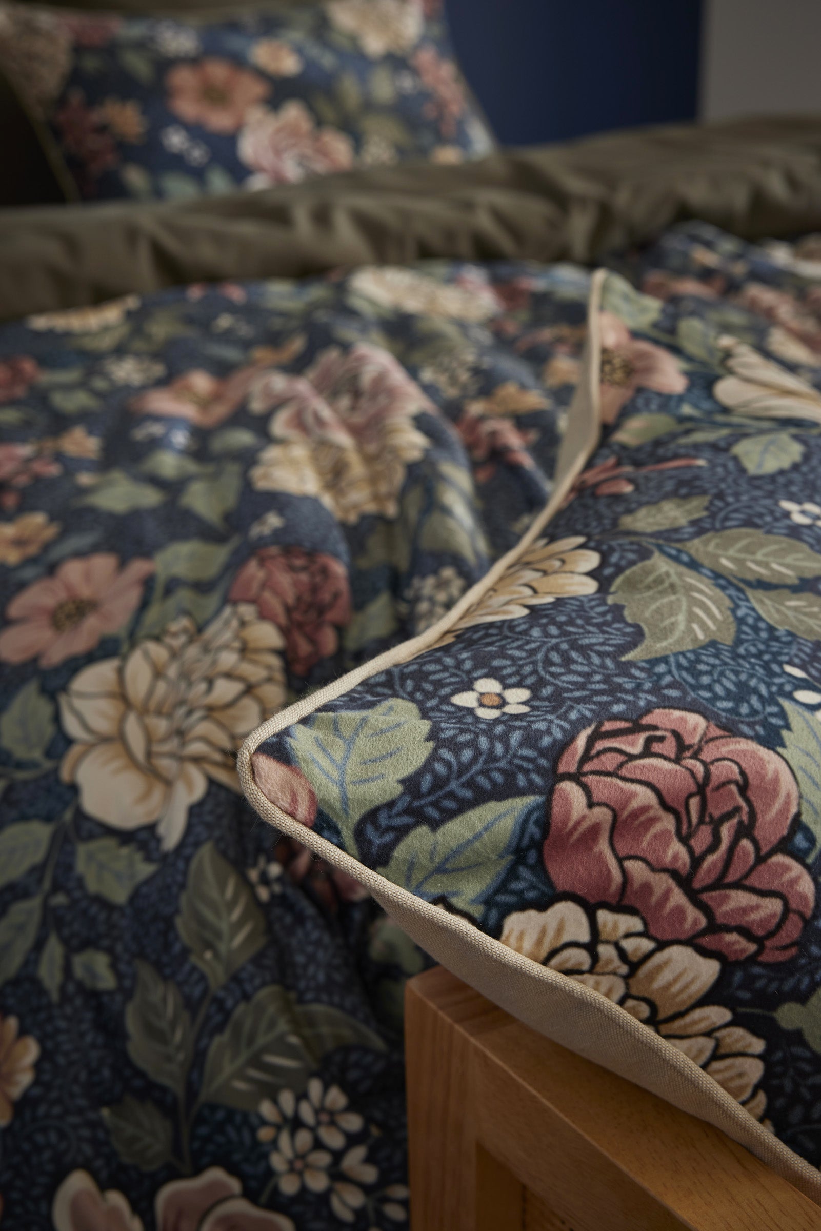 Removable Cushion Cover - Printed Velvet - Augustine