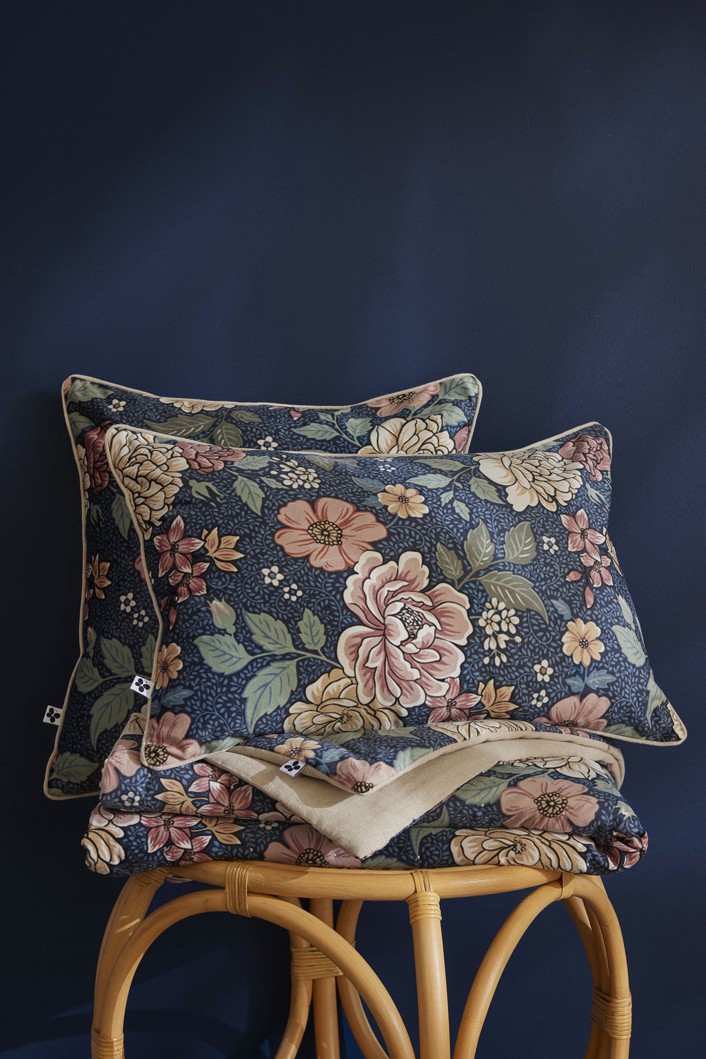 Removable Cushion Cover - Printed Velvet - Augustine