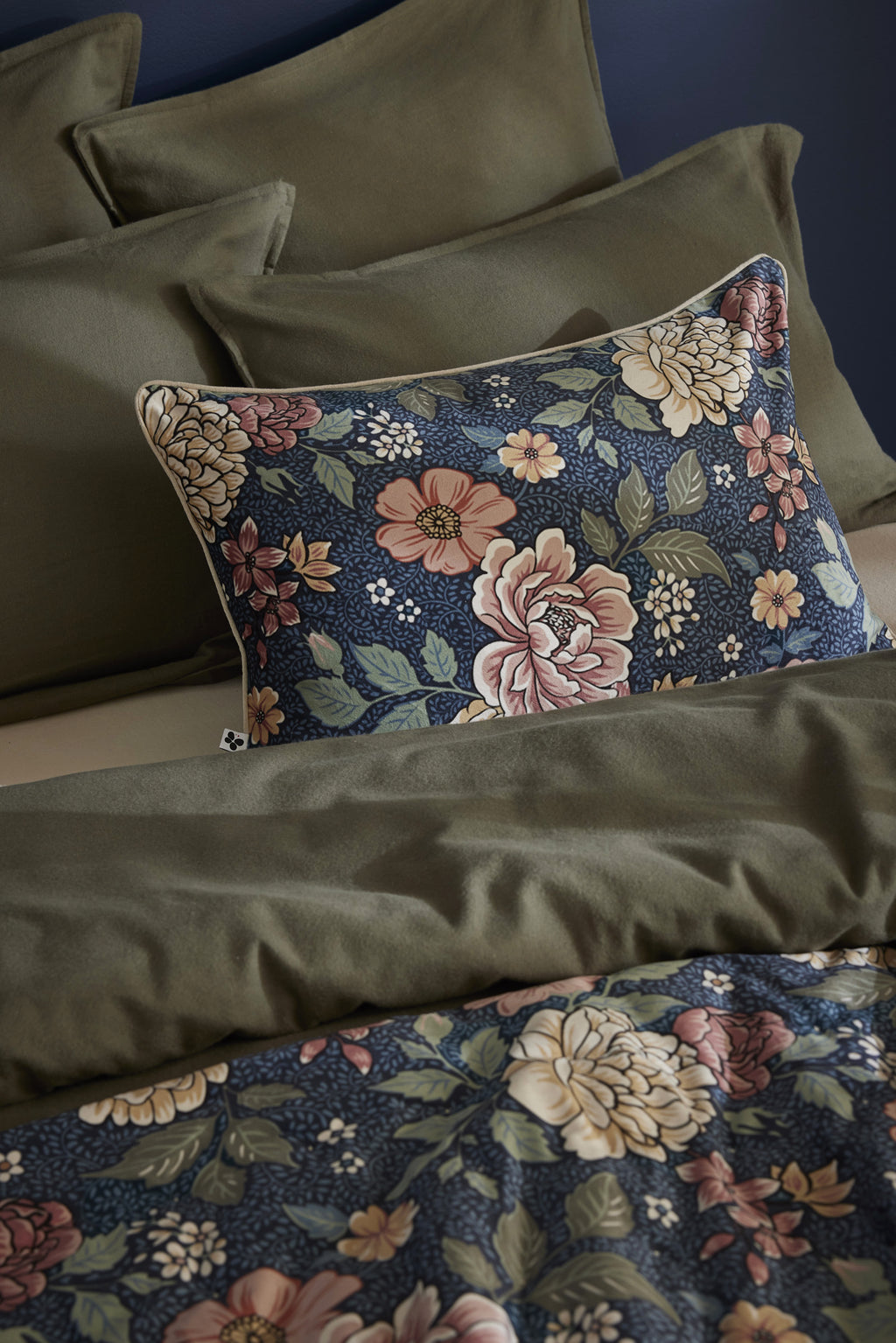 Removable Cushion Cover - Printed Velvet - Augustine