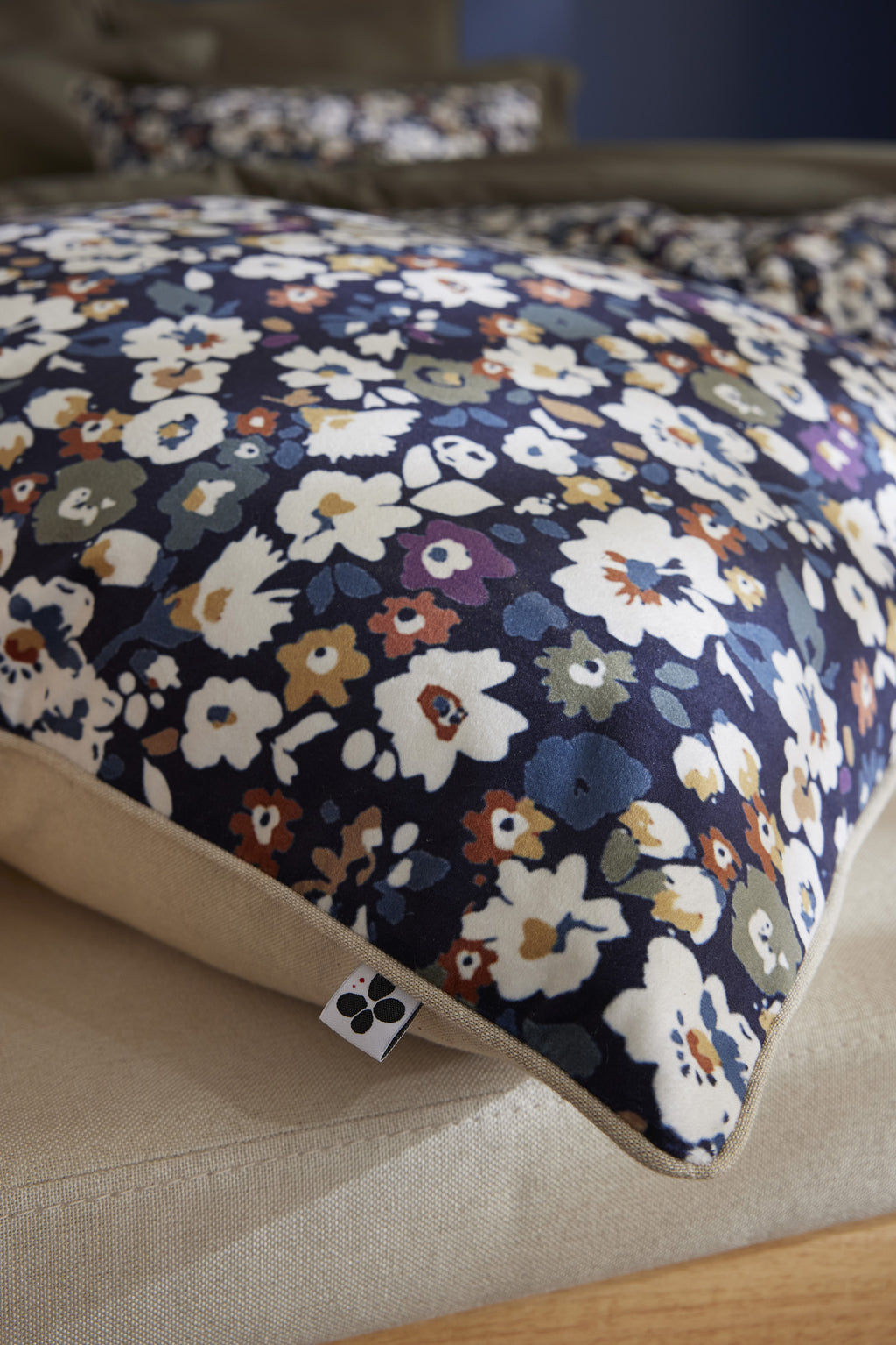 Coline - Coussin Déhoussable - Velours Imprimé