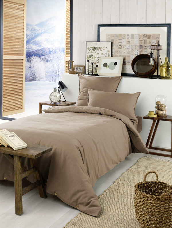 Duvet Cover - Flannel - Candice - Twine
