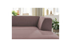 Chaise longue para sofá modular MEGEVE - Tela jaspeada - Esquina derecha