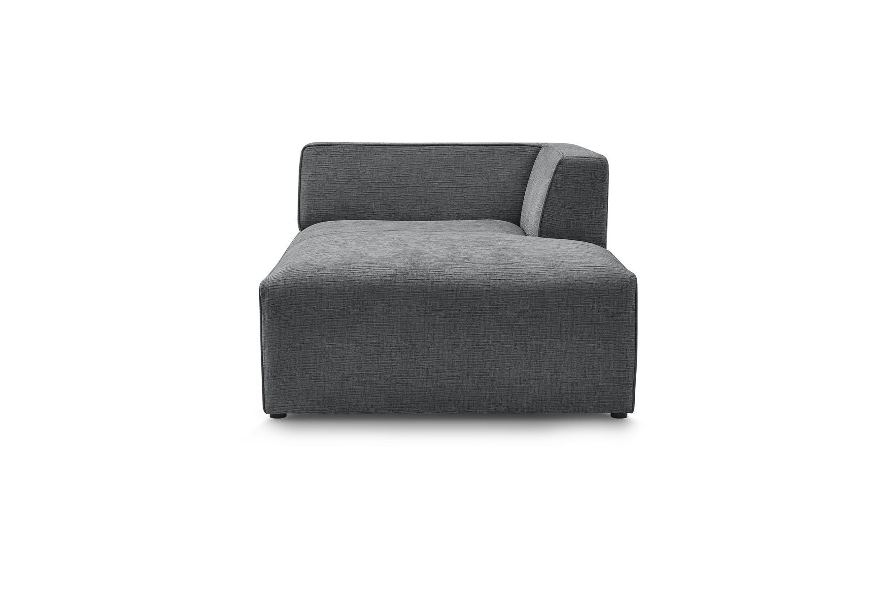 Chaise longue para sofá modular MEGEVE - Tejido texturizado - Esquina derecha