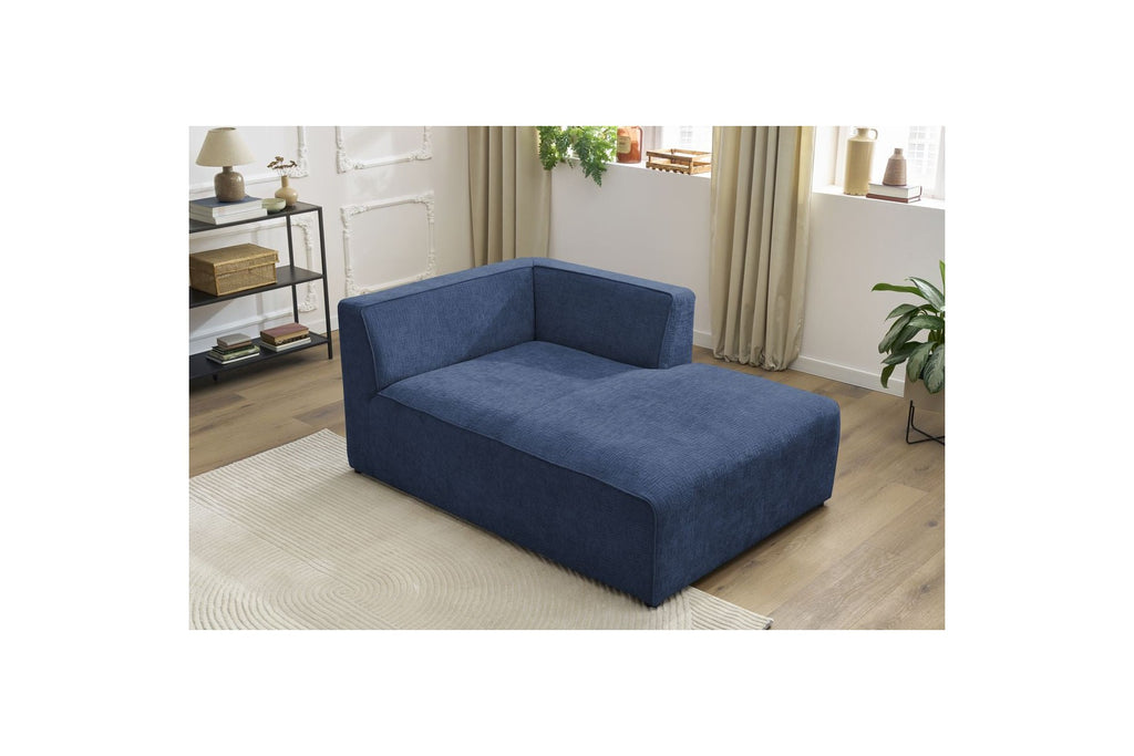 Chaise longue para sofá modular MEGEVE - Tejido texturizado - Esquina derecha